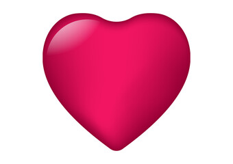 Symbol heart for love design graphics symbol heart with white background concept valentines day