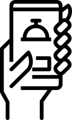 food delivery outline icon