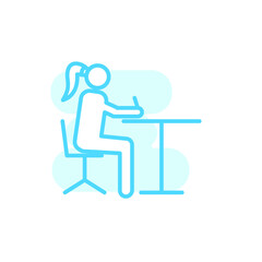 Illustration Vector graphic of employee icon template