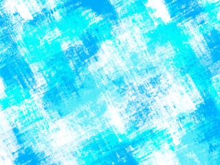 空の青と海の碧、きらめく夏色のマーブルペイント