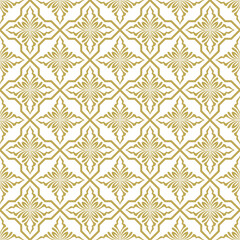 Floral pattern in baroque style. Seamless vector background damask ornament.
