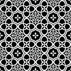 Abstract geometric design element. Black and white. Graphic ornament royal wallpaper vector background.
