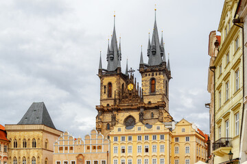 Fototapeta na wymiar The Church of The Mother of God in Prague, Czech Republic