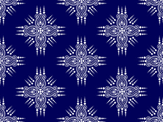 seamless traditional ethnic pattern design for background carpet wallpaper clothing embroidery style vector illustration