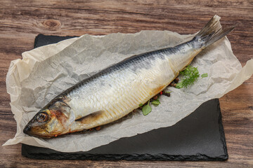 Salted Herring fish with pepper