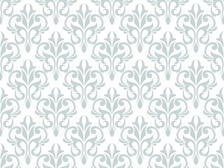 Damask seamless pattern. for Wallpapers, elegant luxury texture. Floral ornament baroque. Vector background.