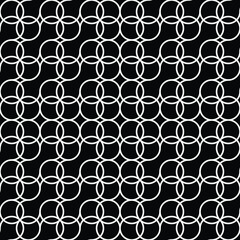 Abstract geometric seamless pattern. Black and white. Modern stylish texture. Vector background.
