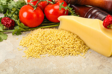 Raw Italian pasta - Stelline for cooking