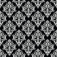 Damask seamless pattern. for Wallpapers, elegant luxury texture. Floral ornament baroque. Vector background.