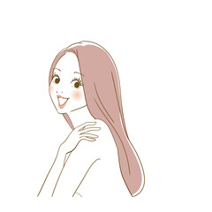 美容広告用イメージ 綺麗な女性
