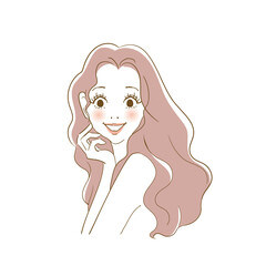 美容広告用イメージ 綺麗な女性
