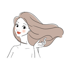 美容広告用イメージ 綺麗な女性
