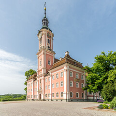 Fototapeta premium View at the Cloister Church in Birnau, Germany