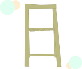 シンプルな木製の椅子