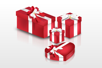 Fototapeta premium set of giftbox