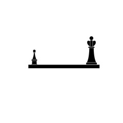 chess icon illustration on white background 