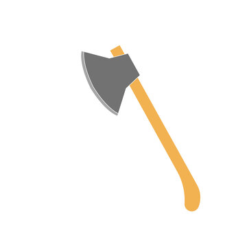 axe weapon logo  illustration. blade, sword, kunai, 