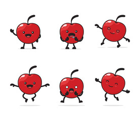 cute cherry cartoon