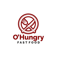 Minimalist Fast Food Restaurant Resto Logo design