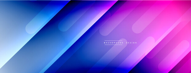 Fototapeta premium Dynamic lines abstract background. 3D shadow effects and fluid gradients. Modern overlapping forms