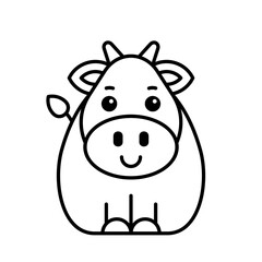 Cow icon. Icon design. Template elements
