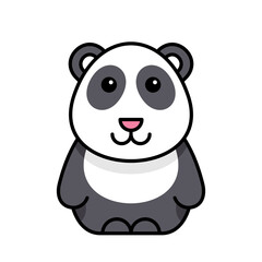 Panda icon. Icon design. Template elements