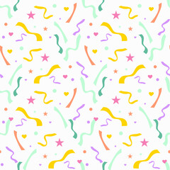 Fototapeta na wymiar seamless pattern with colorful confetti