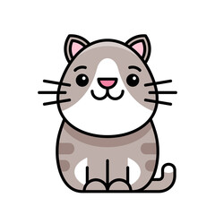 Cat icon. Icon design. Template elements