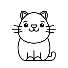 Cat icon. Icon design. Template elements