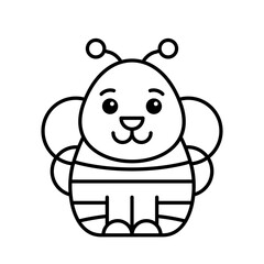 Bee icon. Icon design. Template elements