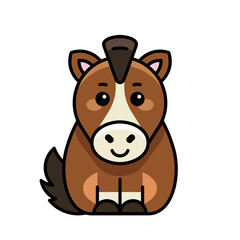 Horse icon. Icon design. Template elements
