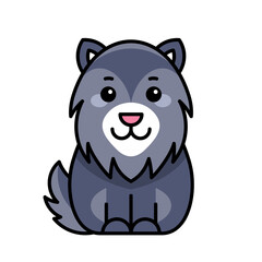 Wolf icon. Icon design. Template elements