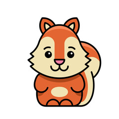 Squirrel icon. Icon design. Template elements