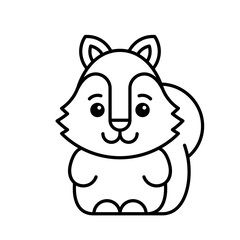 Squirrel icon. Icon design. Template elements