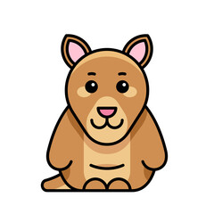 Kangaroo icon. Icon design. Template elements