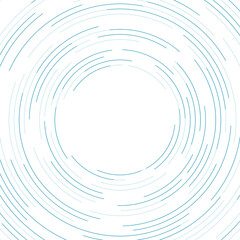 Blue white minimal lines abstract futuristic circles tech background. Vector digital art design