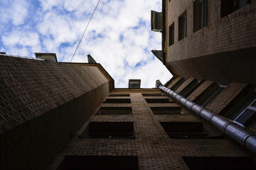 Classical architecture of St. Petersburg (walls, windows, doors).