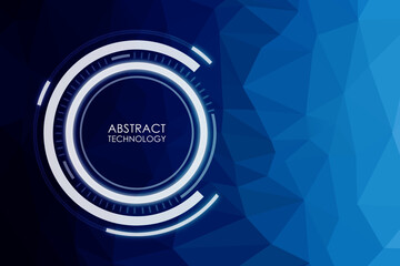 Abstract technology background Hi-tech futuristic digital innovation background illustration.