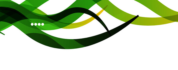 Abstract background - transparent overlapping wavy lines on white pattern. Vector Illustration For Wallpaper, Banner, Background, Landing Page