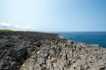 鹿児島県　沖永良部島のフーチャ　潮吹き上げ洞窟