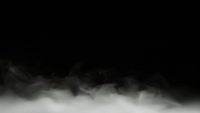 Vape Smoke Effect And Collision On Black Background And Collision