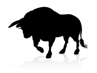Silhouette Bull