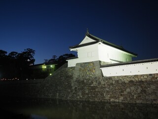 Illuminated and night view of Odawara Castle