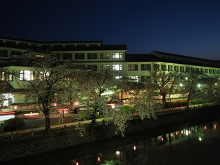 Illuminated and night view of Odawara Castle