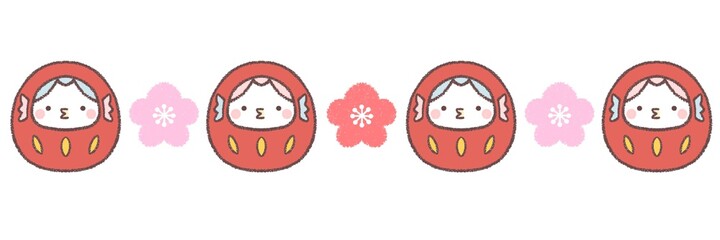 アマビエダルマ二色ライン