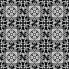 Abstract seamless pattern. Ornamental floral damask ornate background. Vector illustration.