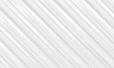 Obraz premium Abstract white striped light presentation background with white and soft gray three dimensional diagonal lines. White wrapping paper. Vector illustration EPS10.