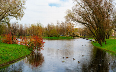 Parks in St. Petersburg, Russia.