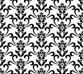 Seamless damask patterns for ornament, wallpaper, packaging, vector background.
