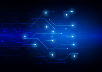 Circuit technology background with hi-tech digital data